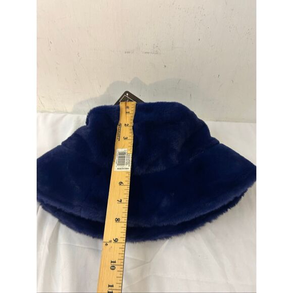 Sprigs Plush Blue bucket hat adjustable 9" diameter Affordable Luxury reversible - Picture 7 of 7